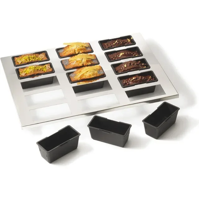 Cake Mould 15 Cavities - Rectangular Format 90 mm