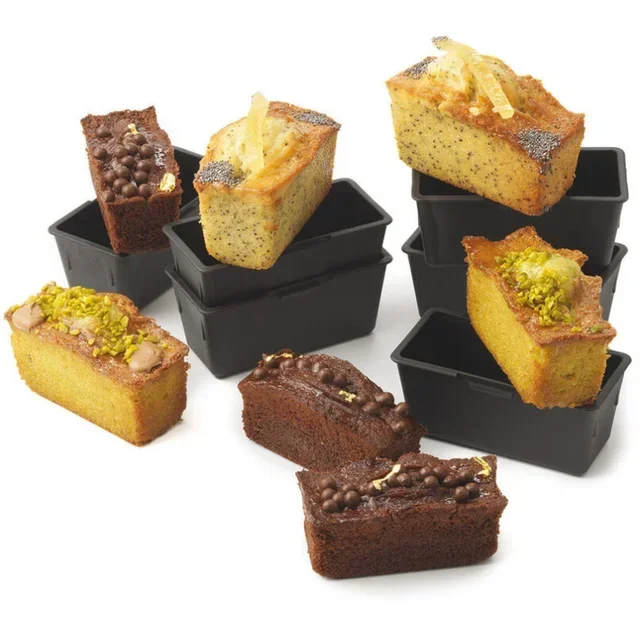 Rechteckige Kuchenform - 90 x 40 mm - 6er Pack