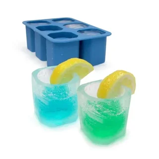 Ice Cube Tray Shot Glass Shape - 6 Cavities