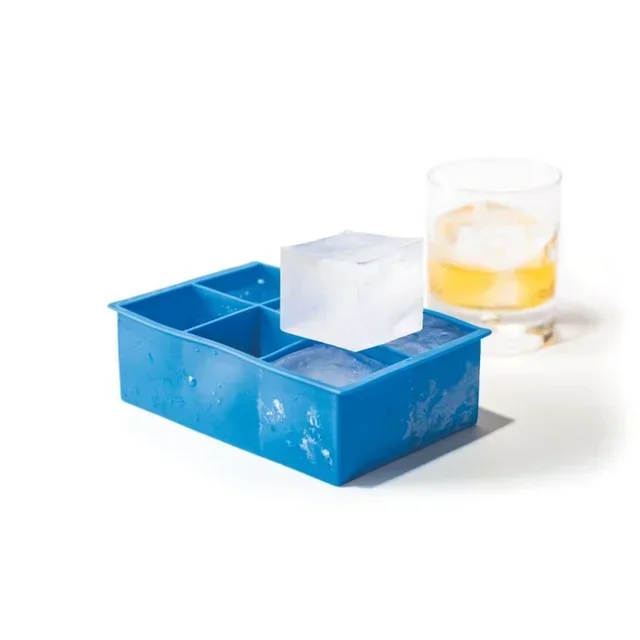 Moule à Glaçons Géant - 6 Cubes XL en Silicone