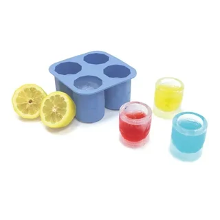 Ice Cube Mold in Shot Glass Shape - 4 Cavities