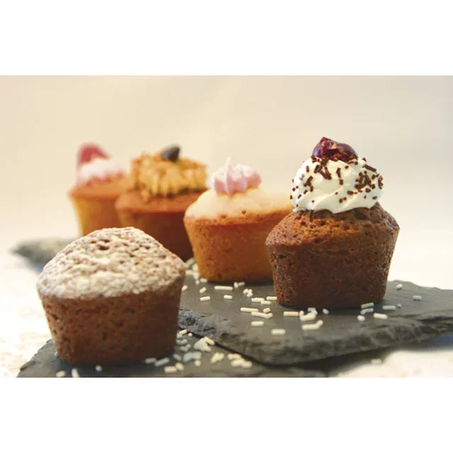 Moule à Mini-Muffins 28 Cavités - Diamètre 51 mm - Antiadhésif