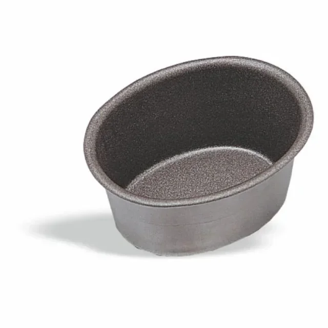 Molde Ovalado para Aspic de Acero Inoxidable - 75 x 55 mm