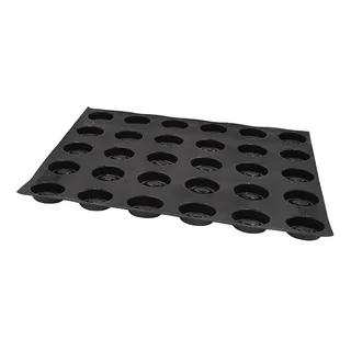 Molde para Savarins Ovais - 30 Cavidades - Formato 70 x 50 mm