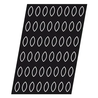 Molde Barquillas 48 Cavidades - Formato 67 x 28 mm