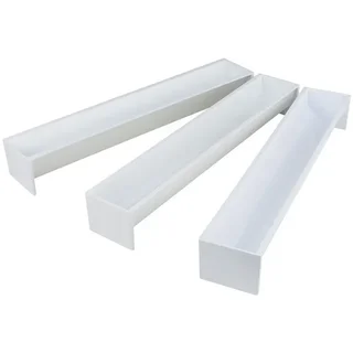 Triangular Ice Log Gutter - Size 470 x 65 x 70 mm