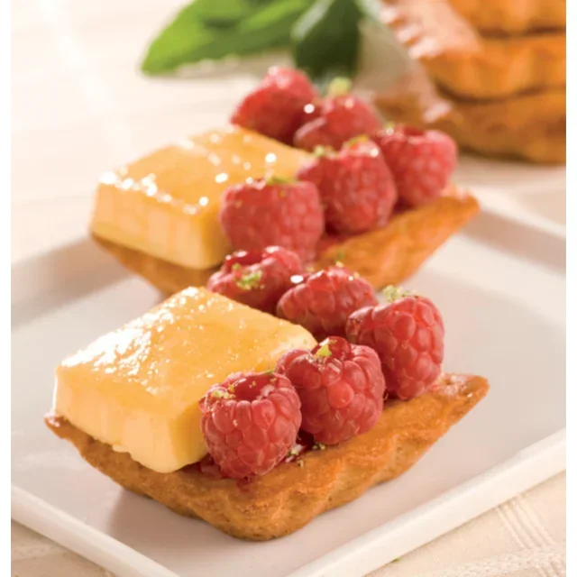 Molde para Mini Tartaletas Cuadradas Estriadas - 24 Cavidades - 7,8 x 7,8 cm