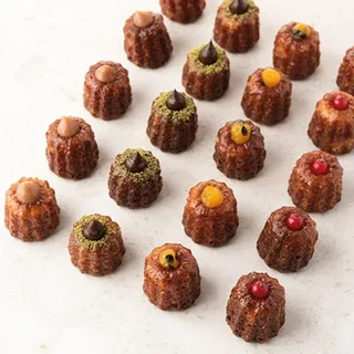 Exoglass Canelé-Form 45 mm - Set mit 6 Stück