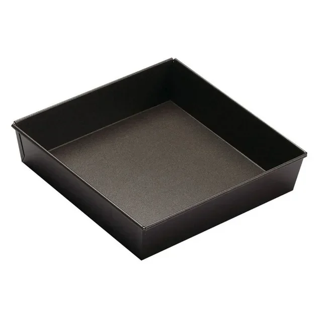 Square Cake Pan Fixed Base 22 cm - Non-Stick Pastry