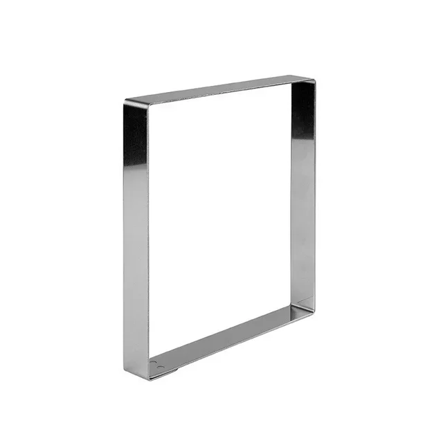 Quadratische Tarteform Edelstahl 18x18 cm - Professionelle Patisserie