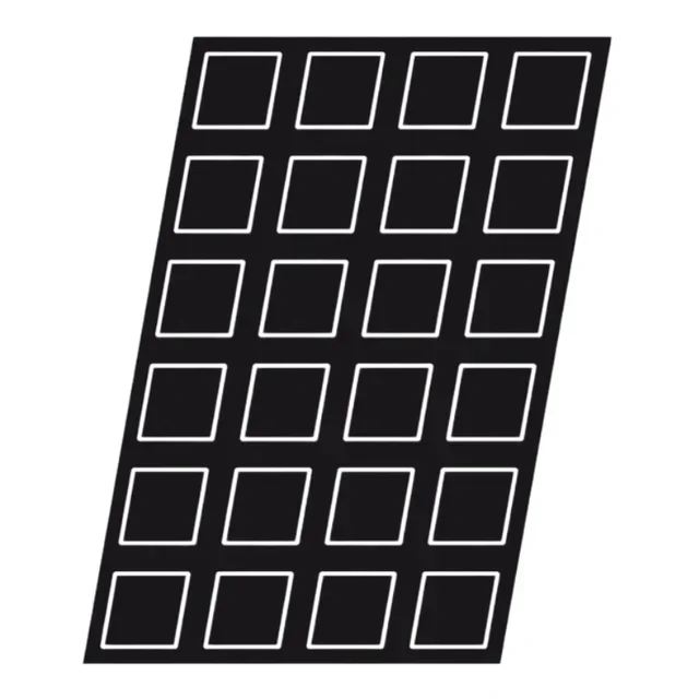 Molde Pastelería Cuadrado - 35 Cavidades - 5,6 x 5,6 cm