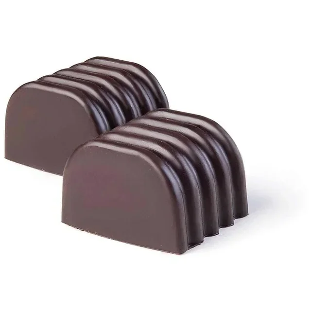 Grooved Rectangle Chocolate Mold 25.5 x 24.5 mm