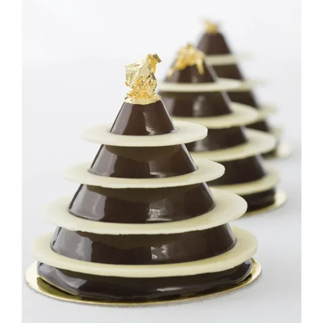 Molde para Conos 40 Cavidades - Diámetro 50 mm - Pastelería Helado Sorbete