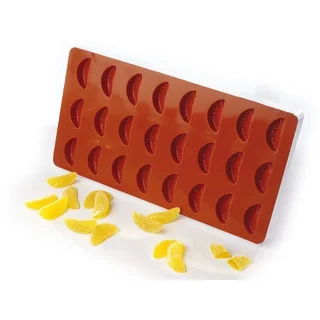 Candy Mold Mandarin Quarter 24 Cavities - Geometric Shape