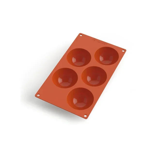 Half Sphere Silicone Mold 5 Cavities - Ø 80 mm - Pastry & Entremets