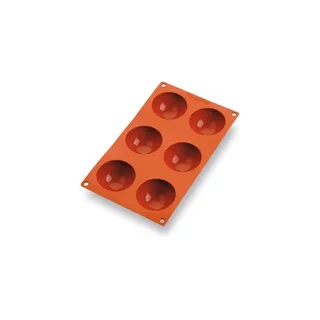 Forma de Silicone Meia-Esfera 6 Cavidades - Diâmetro 70 mm
