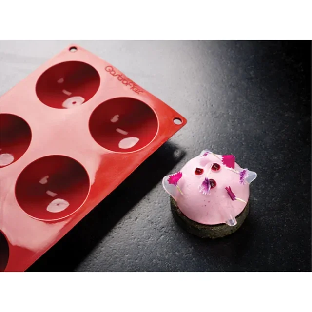 Half-Sphere Silicone Mould 6 Cavities - Diameter 70 mm