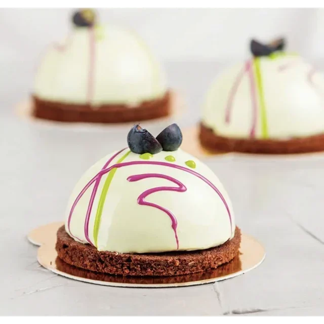 Molde de Silicona Semiesfera para Pastelería - Lote de 60 Moldes para Tartas