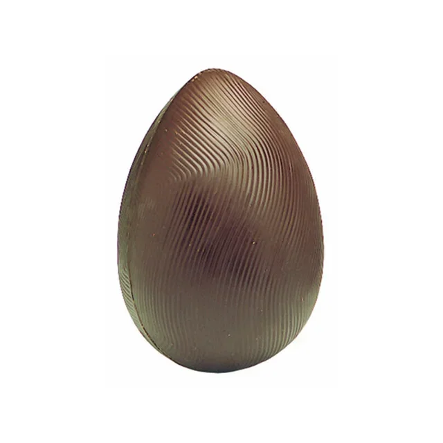 Chocolate Mold Half-Shell Fluted 3 Cavities 130x90 mm