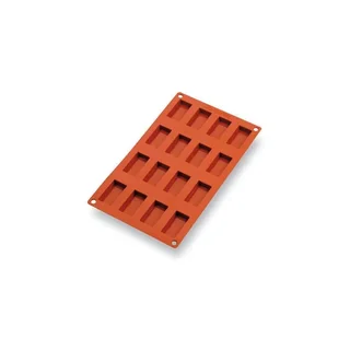 Silicone Financier Mould 16 Cavities - Rectangular Format 49 x 26 mm