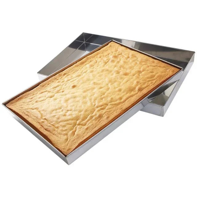 Stainless Steel Sponge Cake Mold - Dimensions 590 x 390 mm