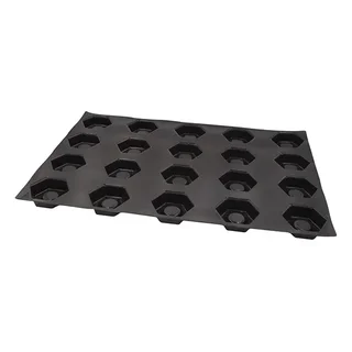 Hexagonal Pastry Mold 20 Cavities - Diameter 8 cm