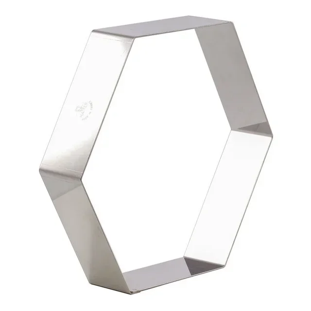 Stampo Esagonale per Entremet 220mm x 45mm - Forma Geometrica Pasticceria