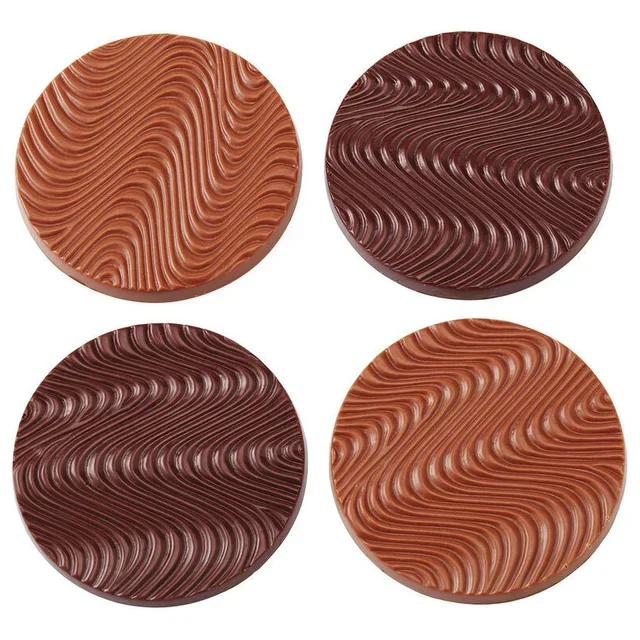 Chocolate Mendiant Plate - 8 Cavities - Diameter 68 mm