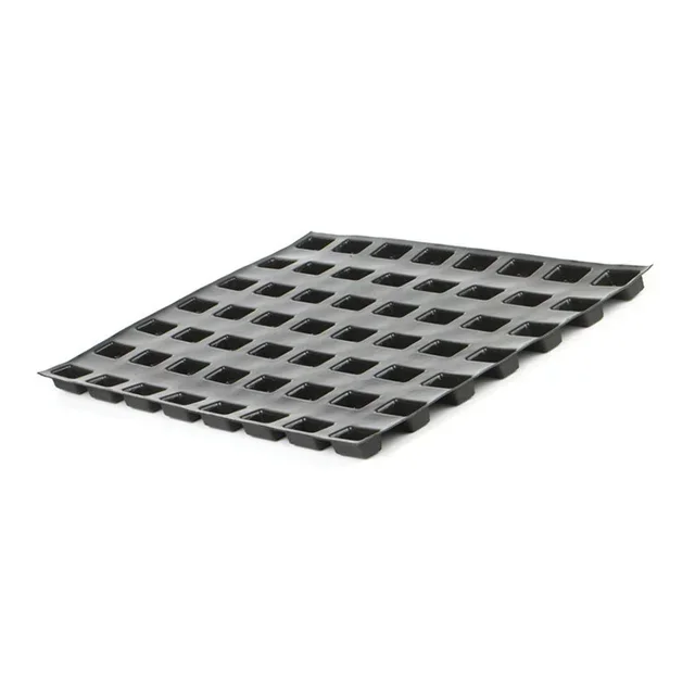 Molde Silicona 56 Mini Tartas Rectas Bocado Formato 50x25 mm