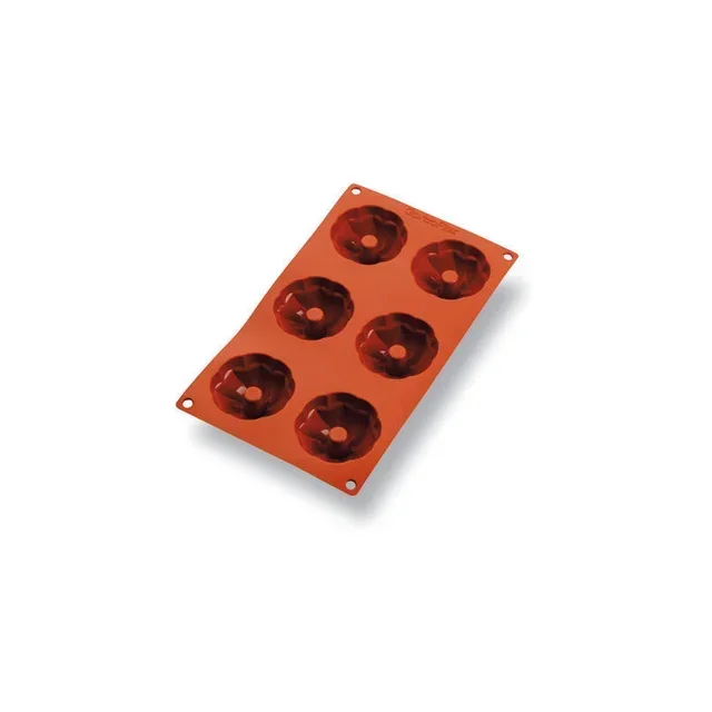 Mini Kugelhopf Silicone Mould 6 Cavities ⌀7.2 cm Non-Stick
