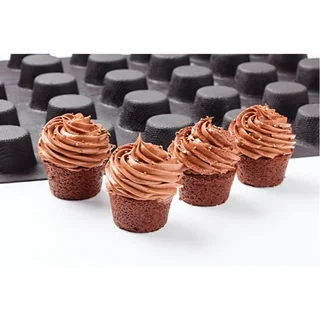 Molde para Mini Muffins 40 Cavidades - Diámetro 51 mm - Revestimiento Antiadherente