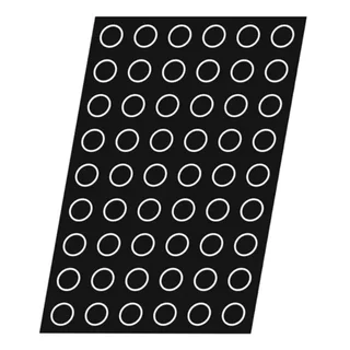 Molde para Mini Muffins 54 Cavidades - Diámetro 39 mm - Revestimiento Antiadherente