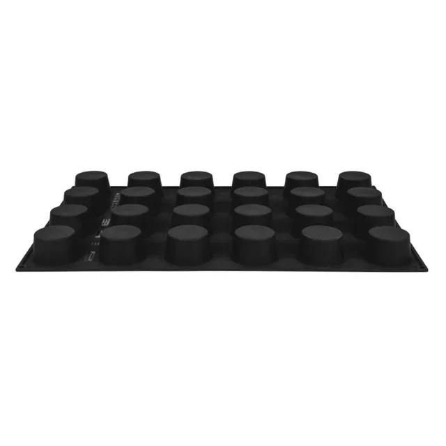 Moule à Muffins Silicone Anti-adhésif 24 Empreintes - Diamètre 7,5 cm
