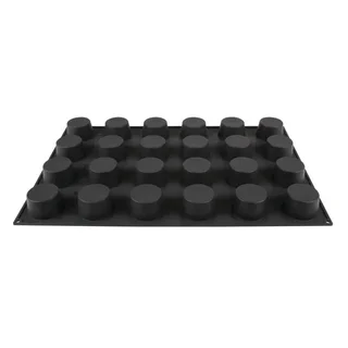 Moule à Muffins Silicone Anti-adhésif 24 Empreintes - Diamètre 7,5 cm