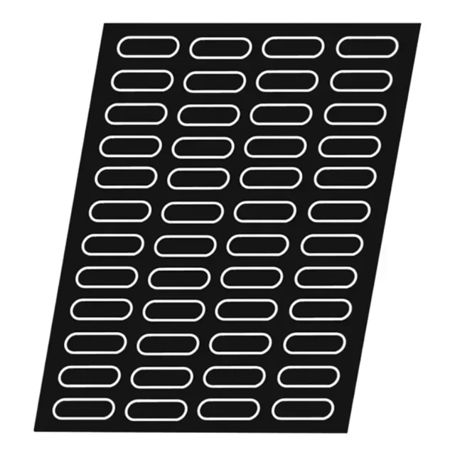 Molde Profissional para Navettes 48 Cavidades - Formato 70x30 mm - Pastelaria Tradicional