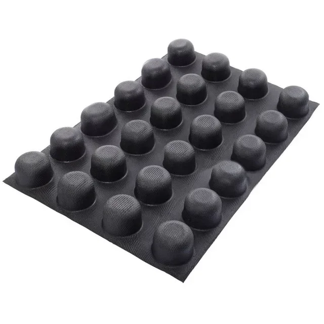 Moule Pâtisserie Cylindre Dessus Arrondi - 24 Empreintes - Diamètre 65 mm