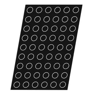 Molde Silicona 54 Mini-Cilindros Cónicos - Diámetro 40 mm