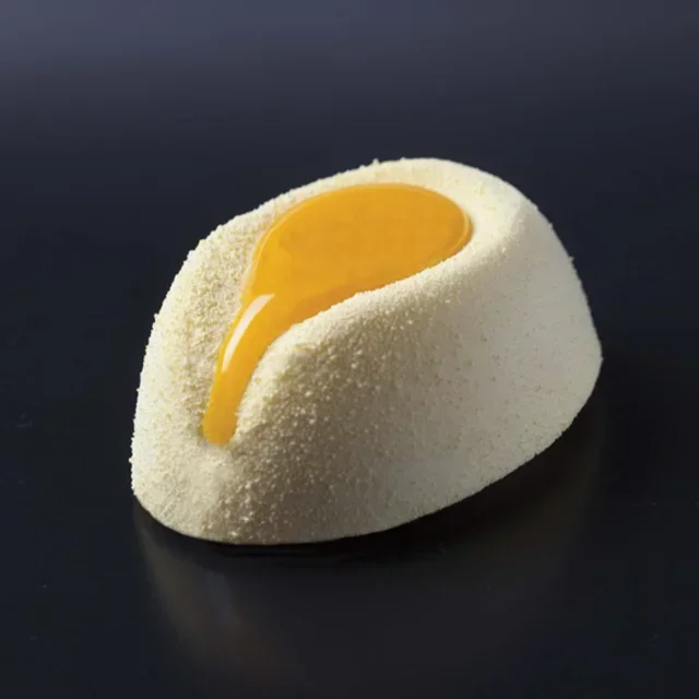 Moule Pâtisserie Ovales Echancrés 24 Cavités 85x61 mm