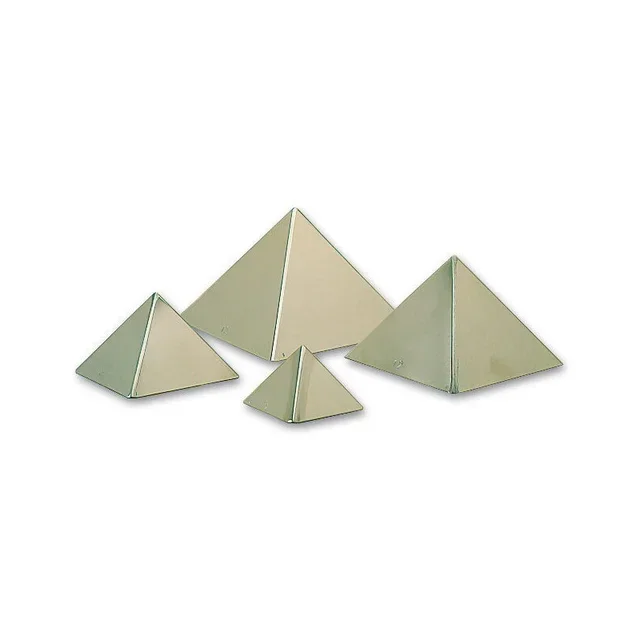 Stainless Steel Pyramid Entremets Mold - 15 x 15 cm