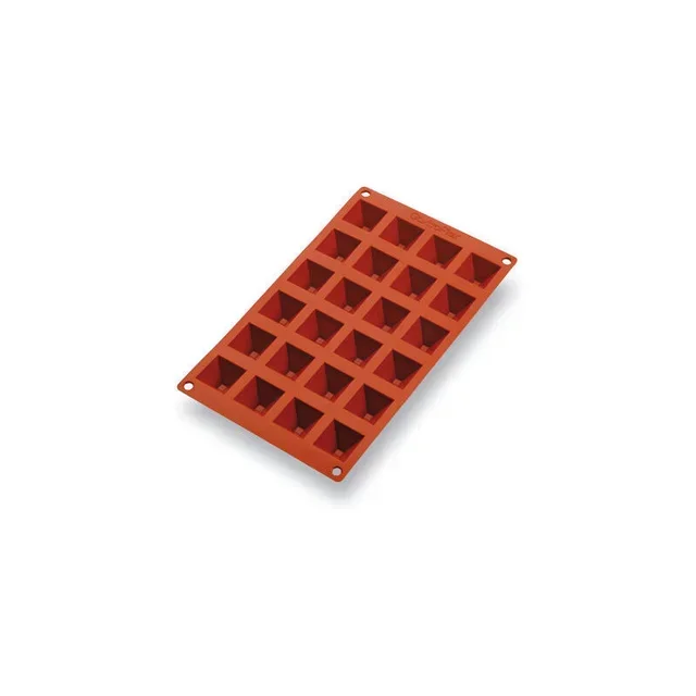 Pyramid Silicone Food Mold - 24 Cavities - 35 x 35 mm Format