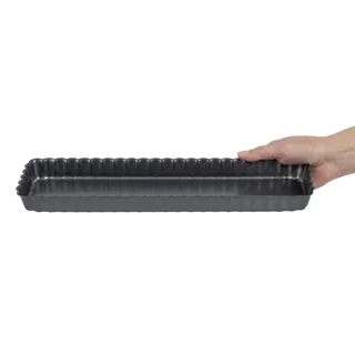Rectangular Tart Pan Non-Stick Coating Removable Base 36 cm