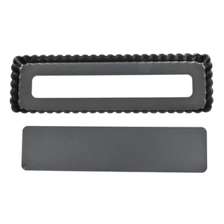 Rectangular Tart Pan Non-Stick Coating Removable Base 36 cm