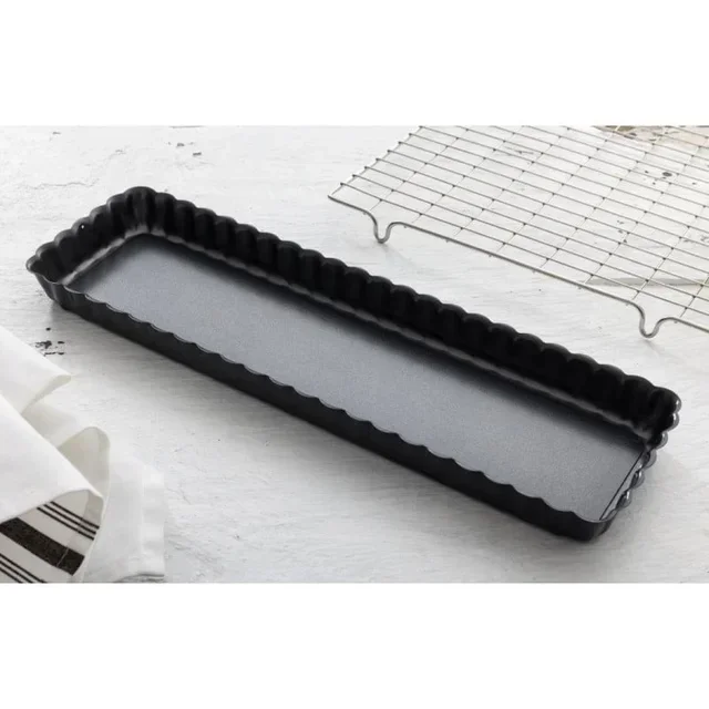 Rectangular Tart Pan Non-Stick Coating Removable Base 36 cm