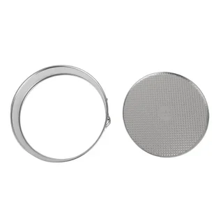 Rundes Scharnierform Weißblech - Durchmesser 28 cm