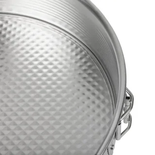 Rundes Scharnierform Weißblech - Durchmesser 28 cm