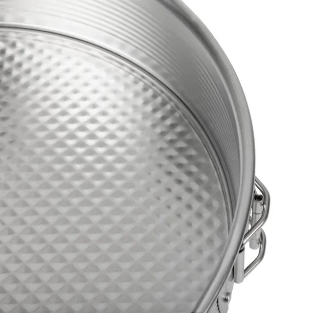 Rundes Scharnierform Weißblech - Durchmesser 28 cm