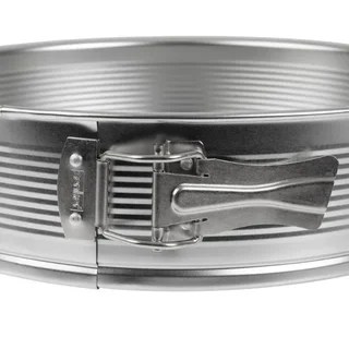 Rundes Scharnierform Weißblech - Durchmesser 28 cm