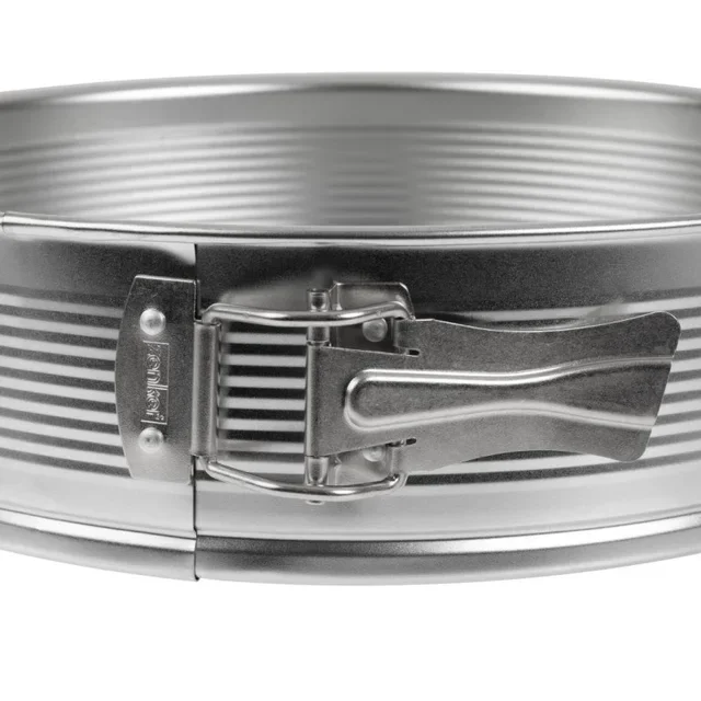 Rundes Scharnierform Weißblech - Durchmesser 28 cm