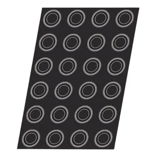 Molde de Pastelería Redondo - 24 Cavidades - Diámetro 66 mm - Diseño Encantador