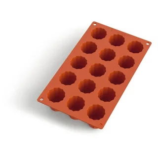 Forma Silicone Canelés 15 Cavidades - Confeitaria Bordalesa